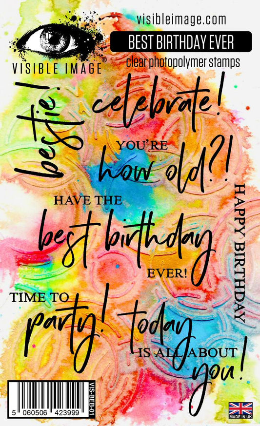 Best Birthday Ever - A6 Stamp Set