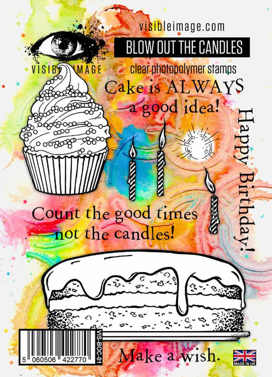 Blow Out the Candles  - A6 Stamp Set