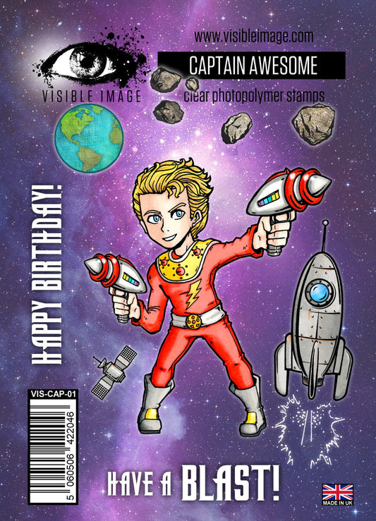 Captain Awesome - A6 Stamp Set