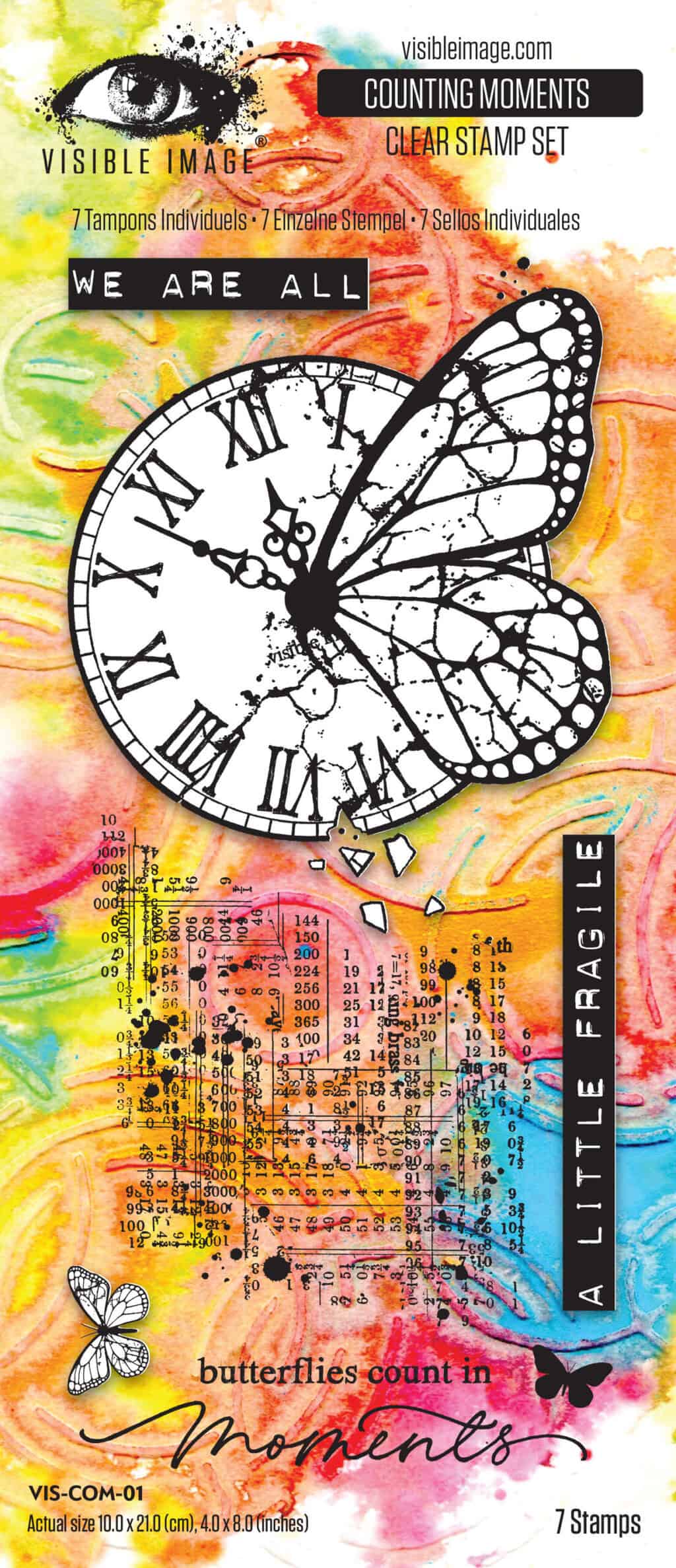 Counting Moments 4in x 8in Stamp Set