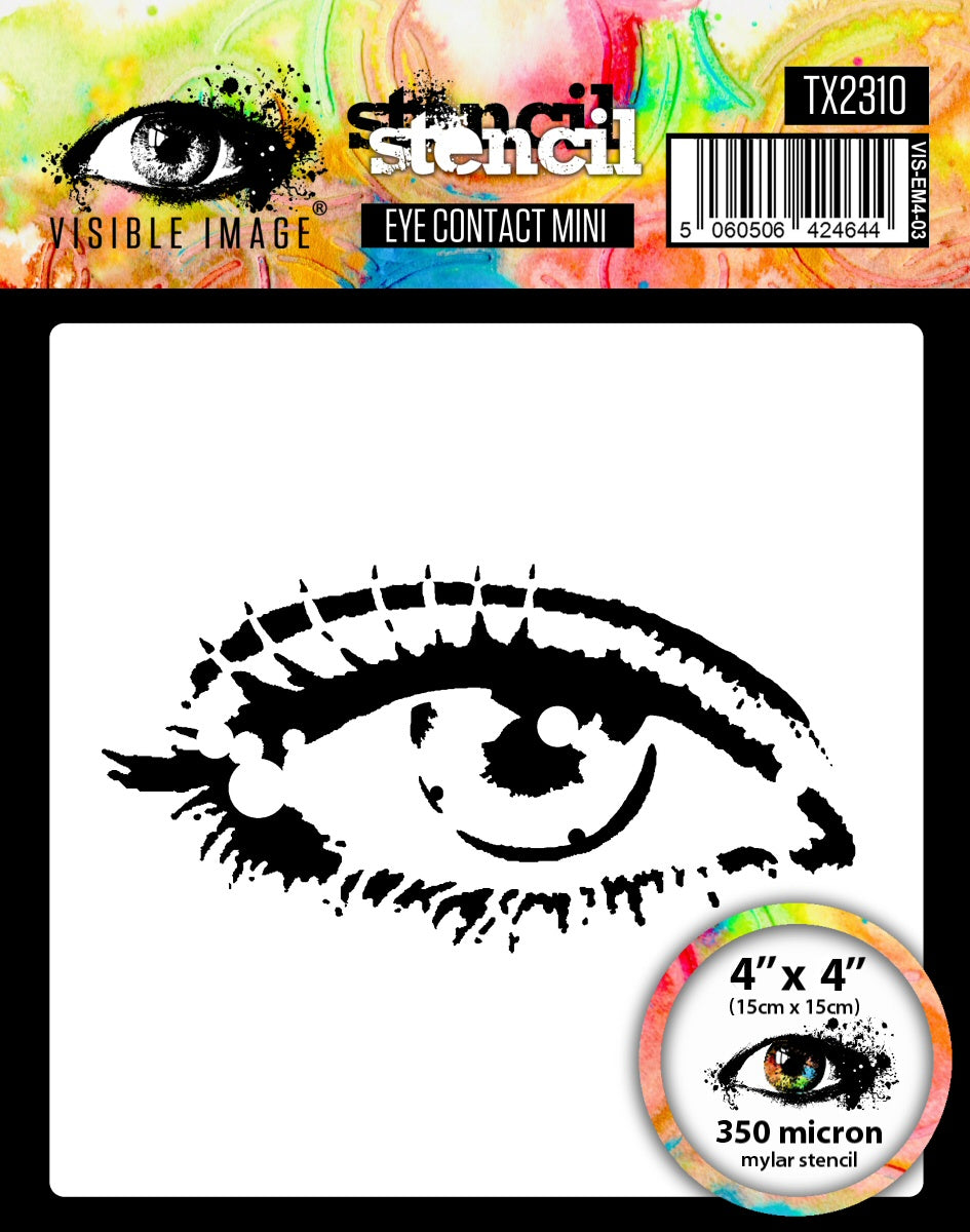 Eye Contact - Stencil 4x4