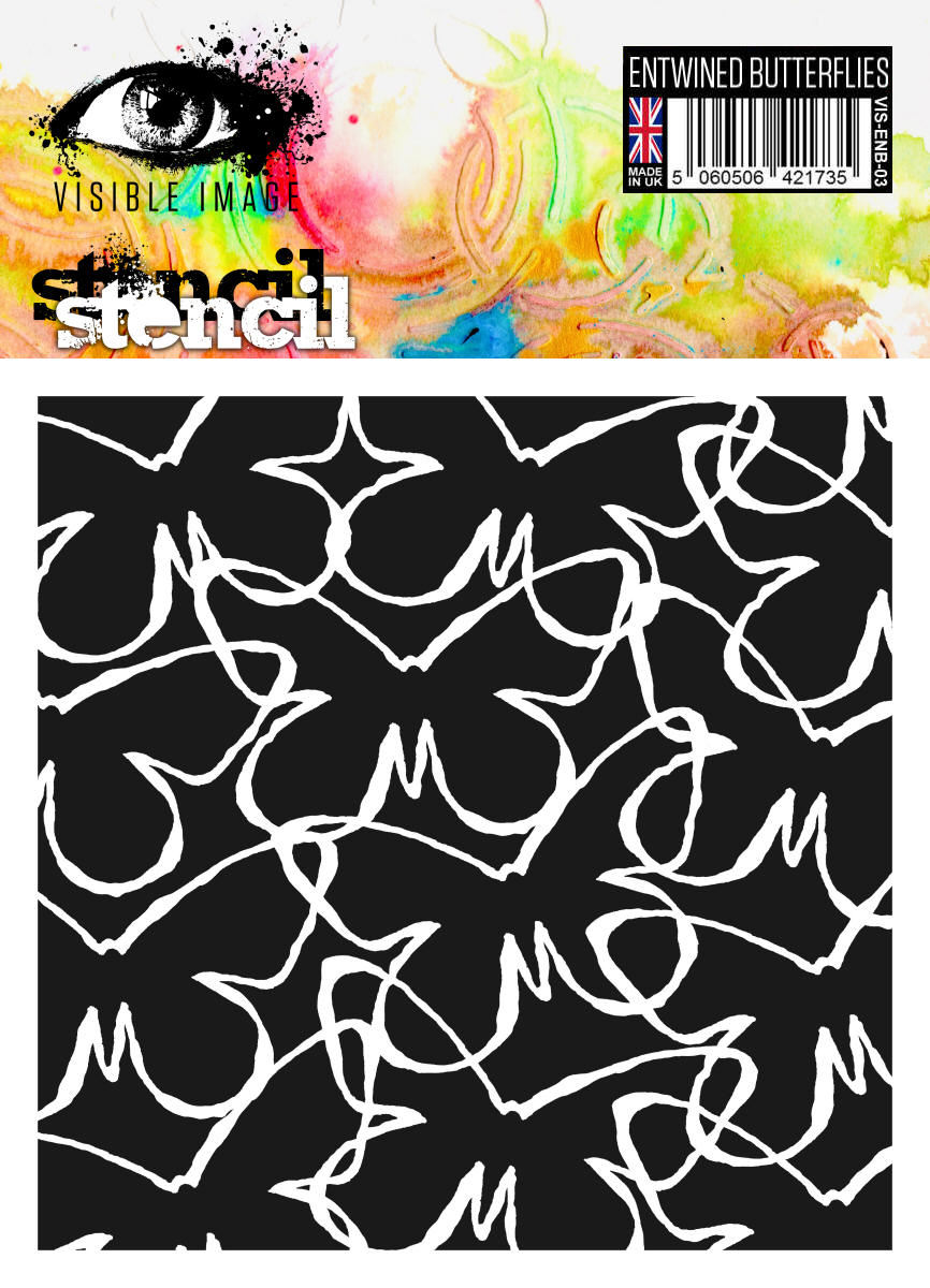 Entwined Butterflies - Stencil