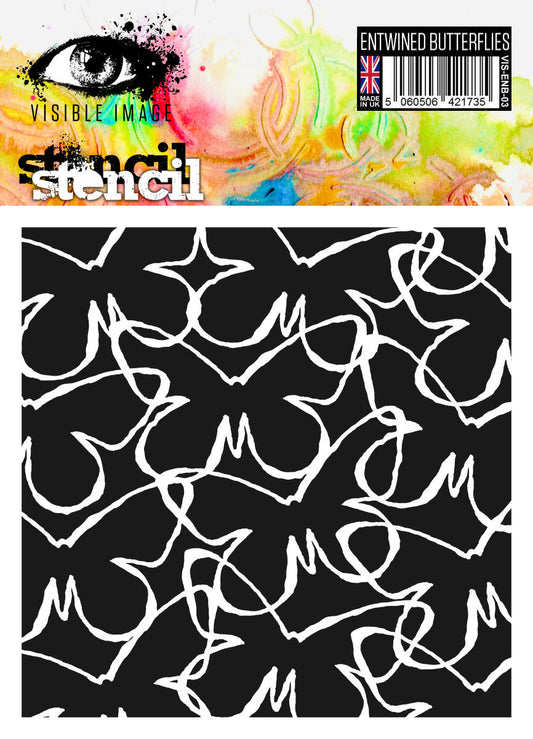 Entwined Butterflies - Stencil