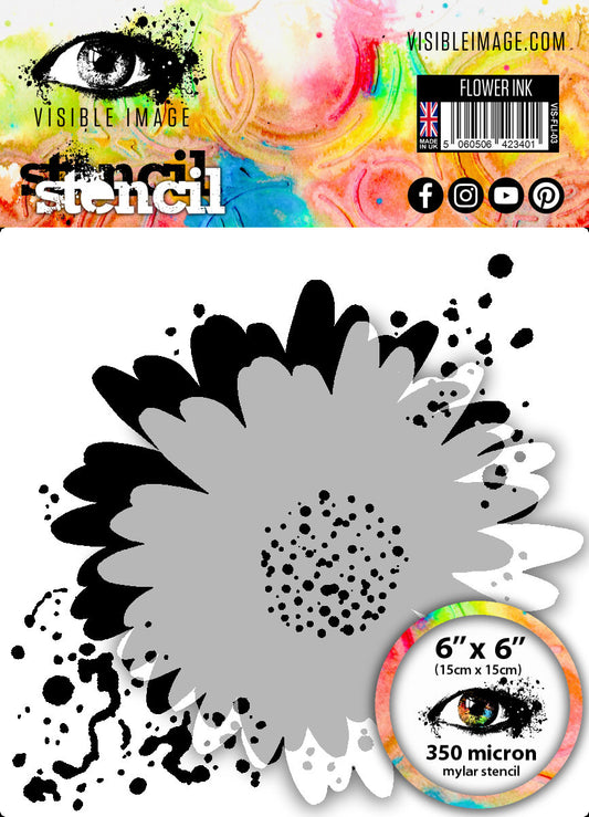 Flower INK - Stencil 6x6