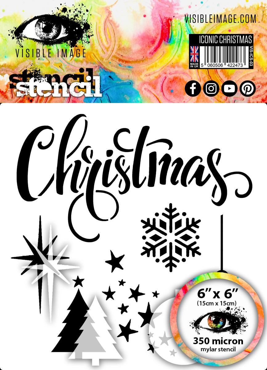 Iconic Christmas - Stencil 6x6