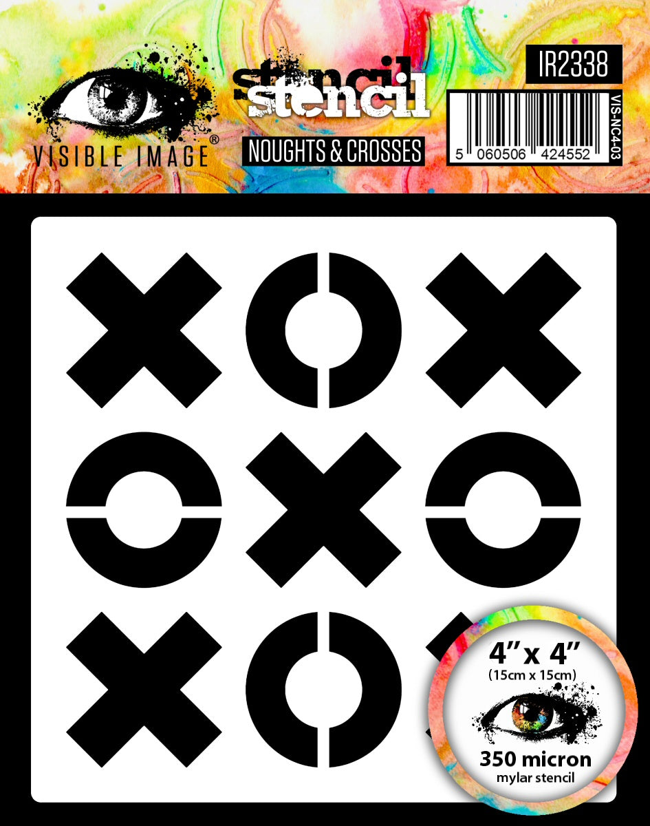 Noughts And Crosses - Stencil 4x4