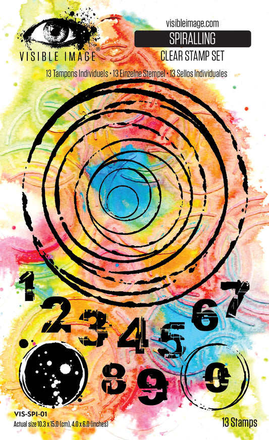 Spiralling 4in x 6in Stamp Set