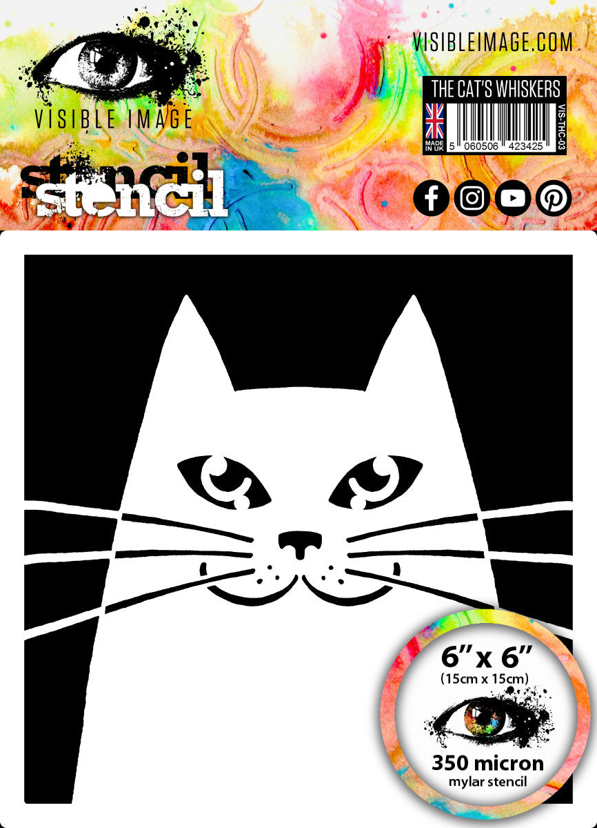 The Cat's Whiskers - Stencil 6x6