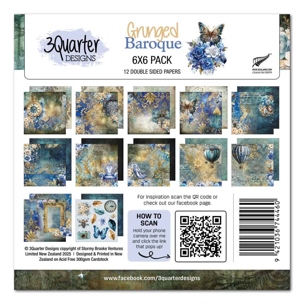 Grunged Baroque 6x6 - July Release image 0
