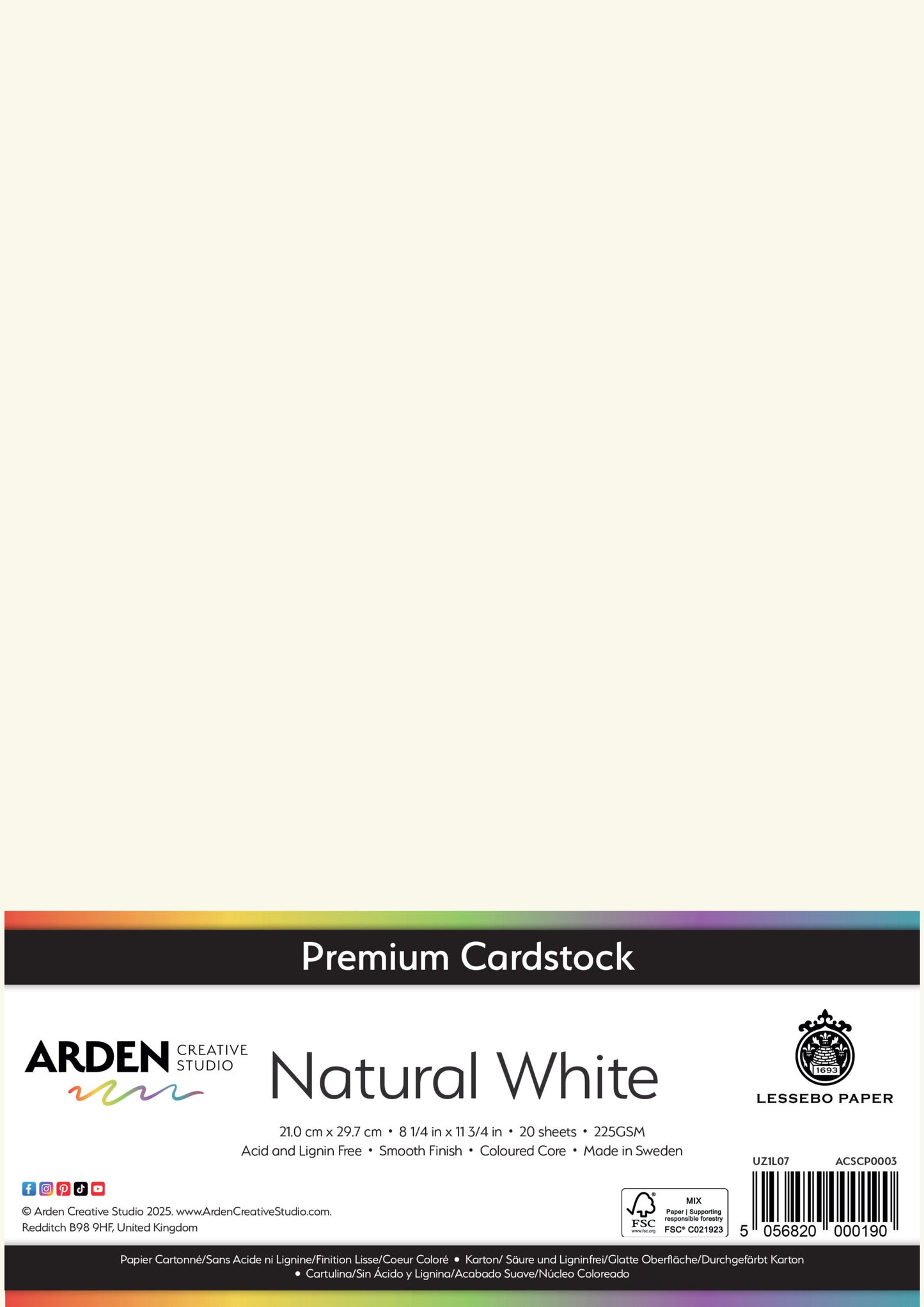 Premium Cardstock-Natural White image 0