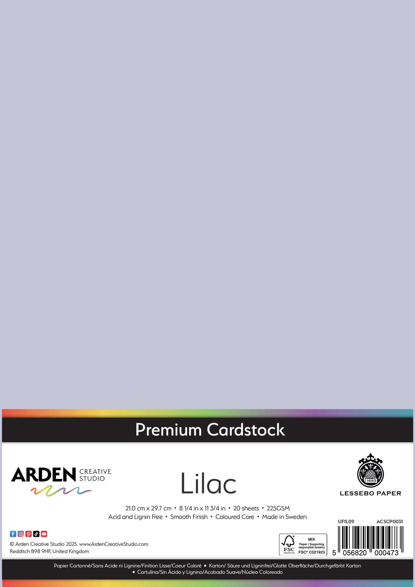 Premium Cardstock-Lilac image 0