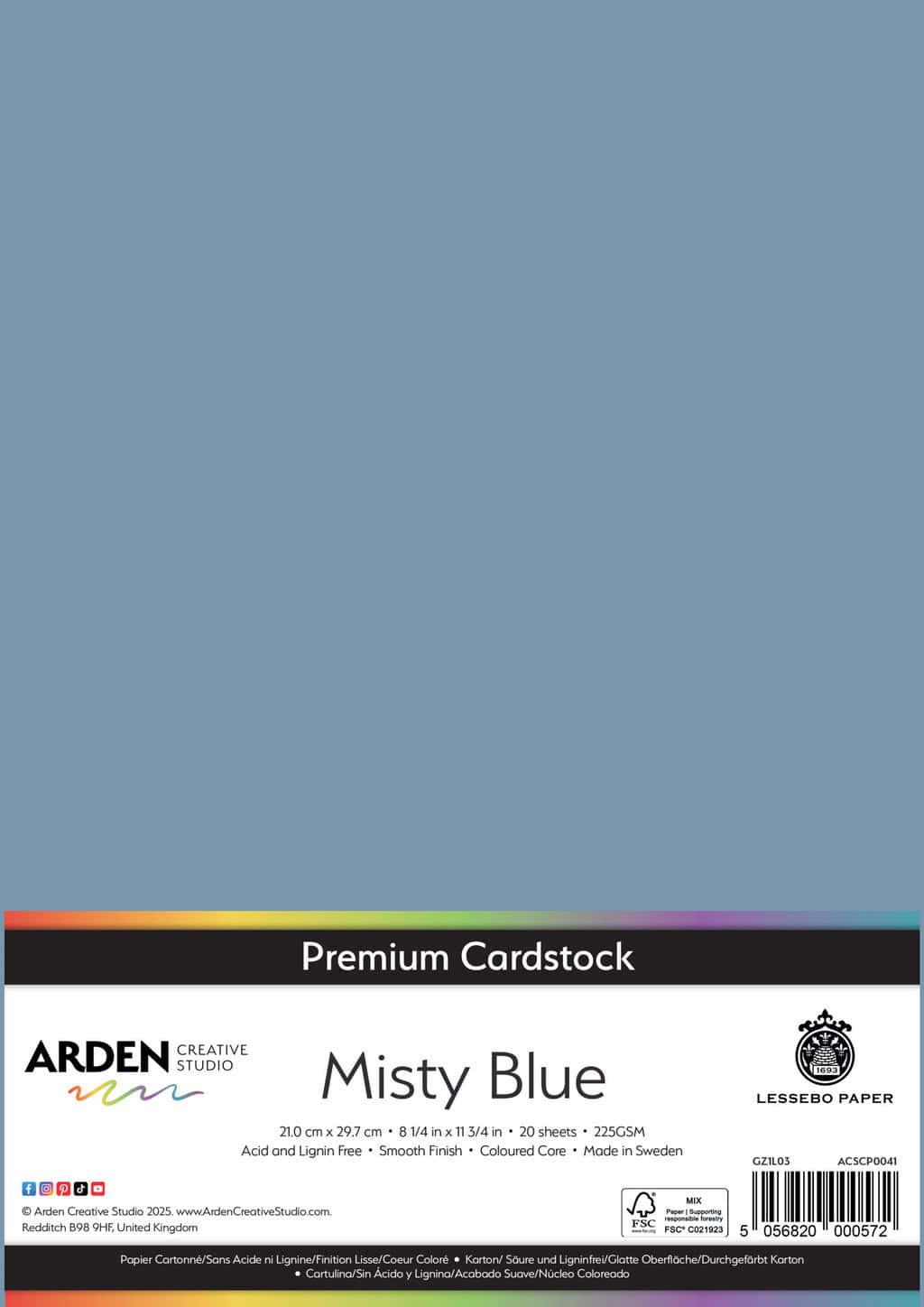 Premium Cardstock-Misty Blue image 0