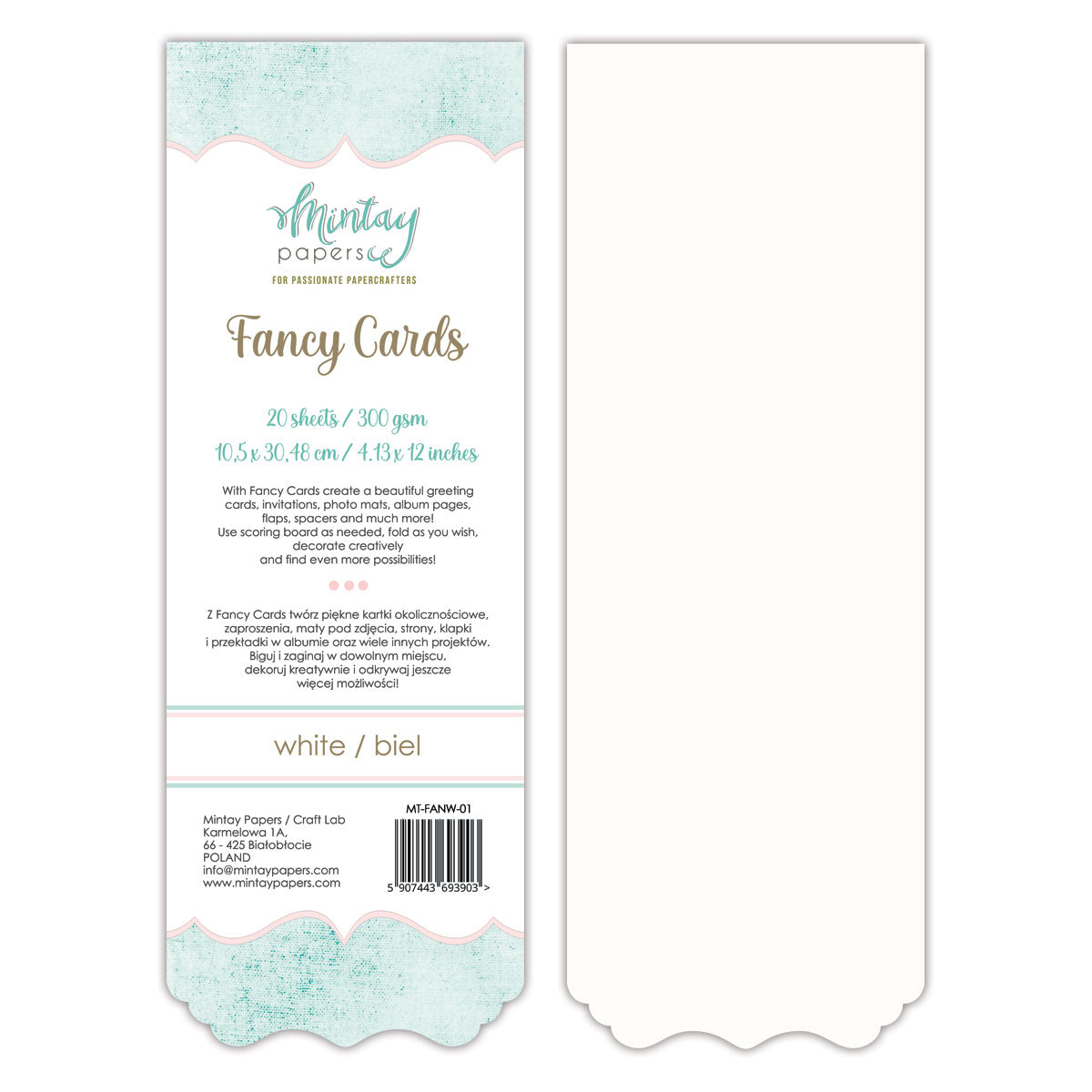 Fancy Cards -White - FANW01 image 0