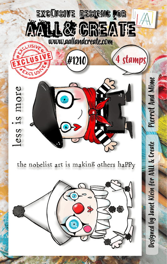 Pierrot and Mime - #1210 - Stamp- October 2024 image 0