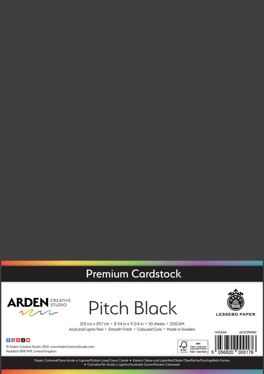 Premium Cardstock-Pitch Black image 0