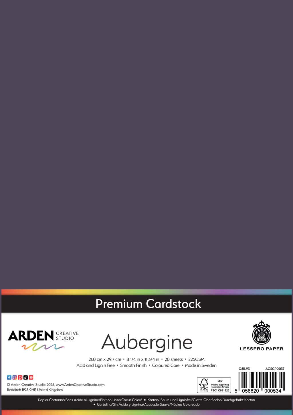 Premium Cardstock-Aubergine image 0