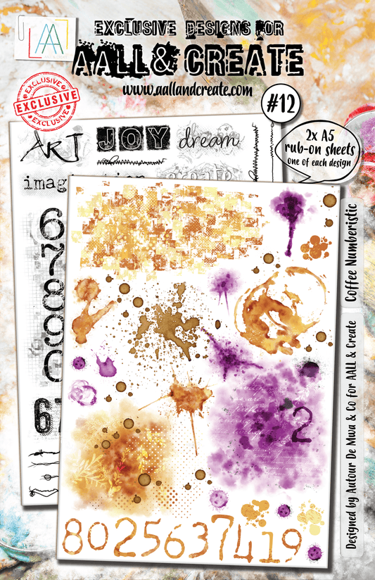 Coffee Numberistic - #12 -Rub-ons - September 2024 image 0