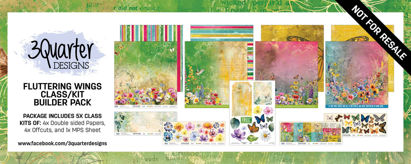 Fluttering Wings Class/ Kit Builder Pack- June release image 0