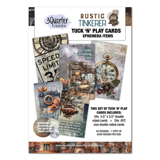 Rustic Tinkerer Tuck n' Play Cards - December Release image 0