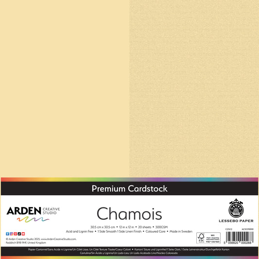 Premium Cardstock-Chamois 12in image 0