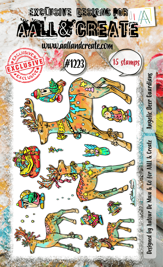 Angelic Deer Guardians - #1223 - Stamp- August 2024 image 0