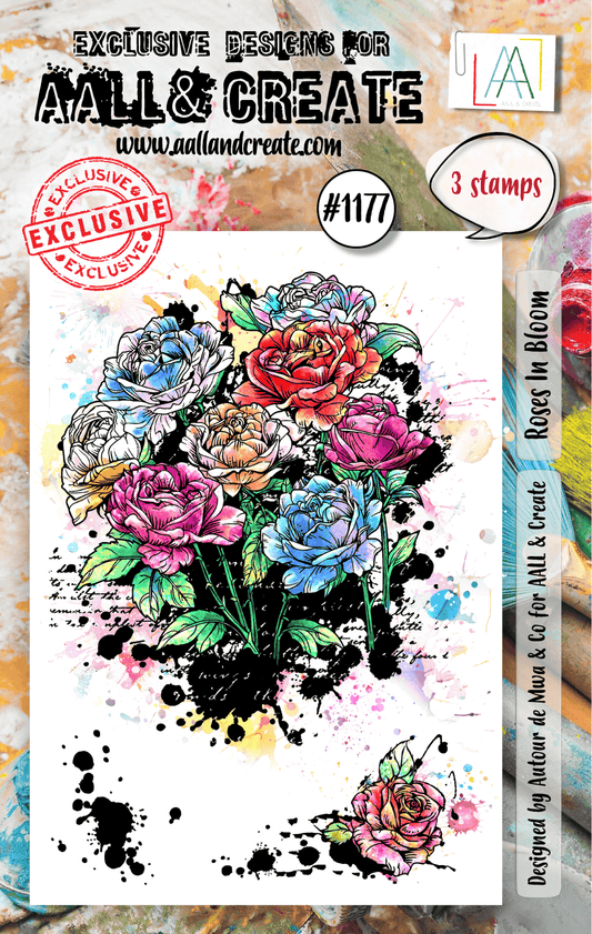 Roses in Bloom - #1177 - A7 Stamp Set - June 2024 image 0