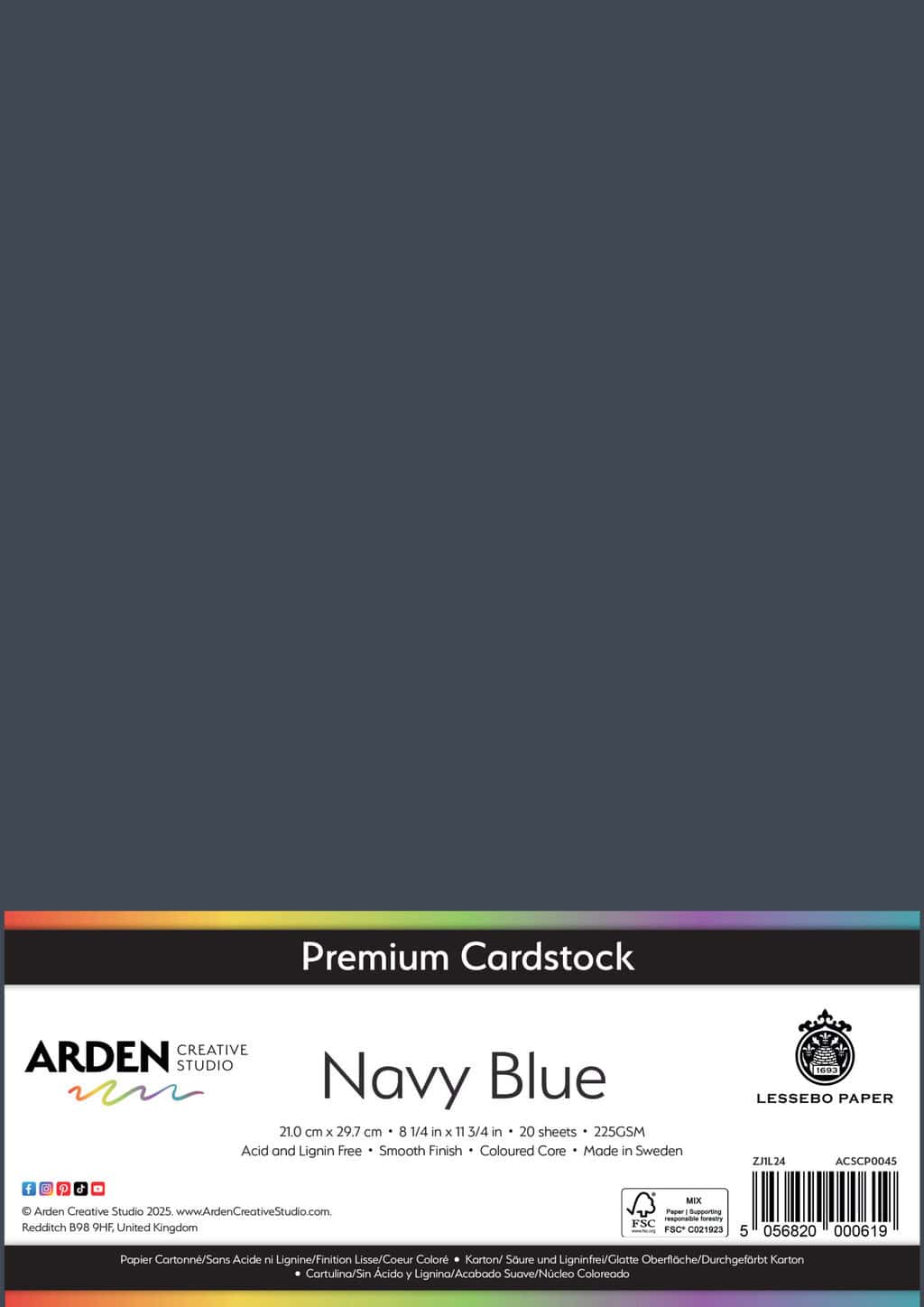 Premium Cardstock-Navy Blue image 0