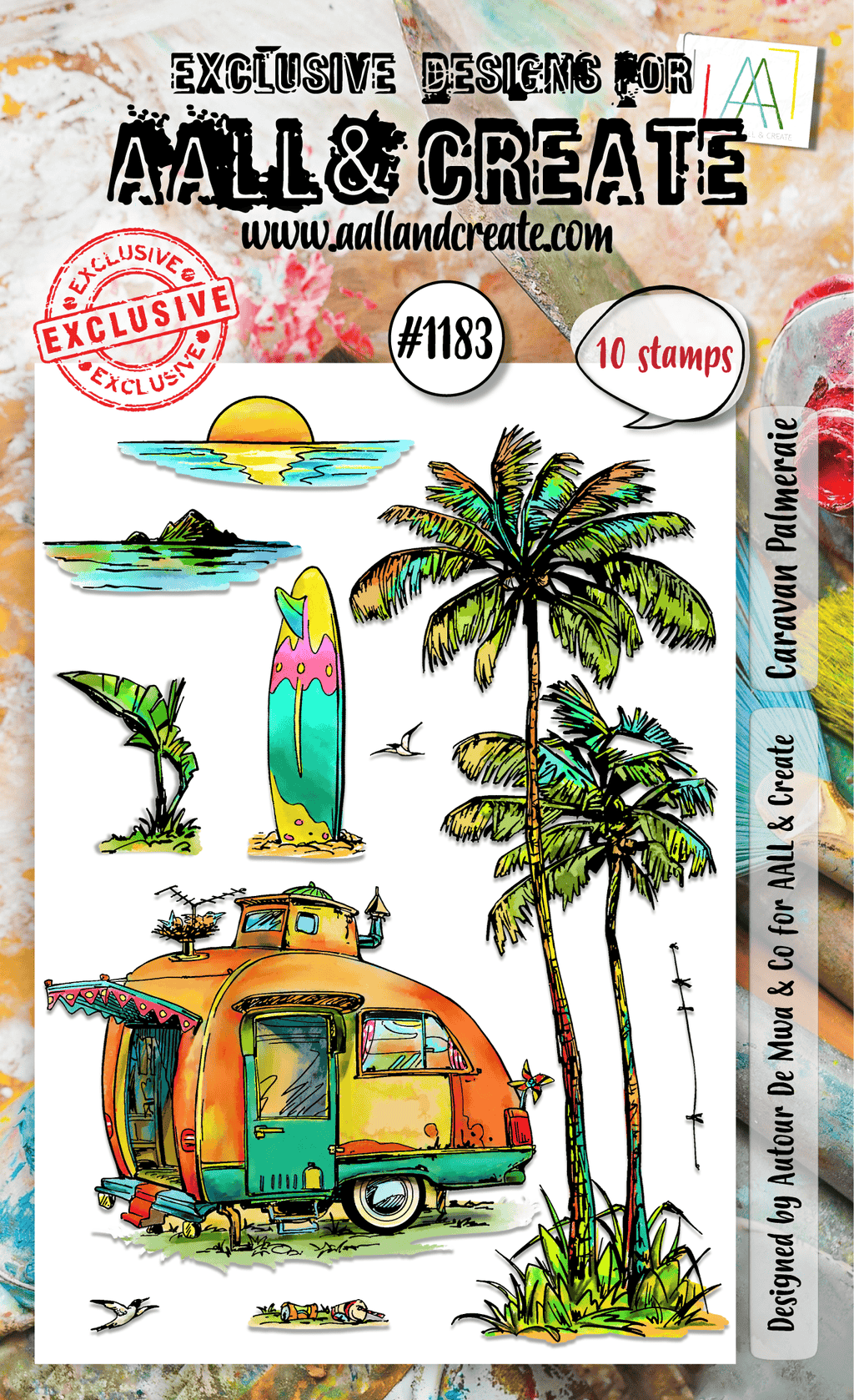 Caravan Palmeraie- #1183 - A6 Stamp Set - June 2024 image 0