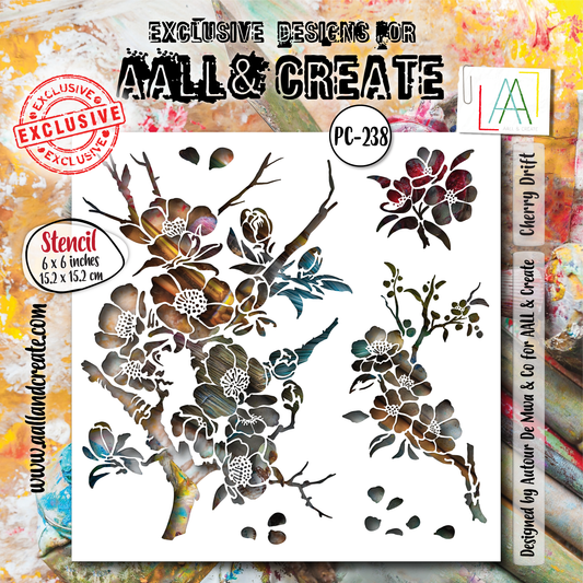 Cherry Drift- #238 -Stencils -March 2025 image 0