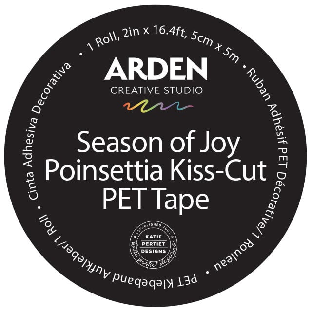 Season of Joy- Poinsettia - Kiss-cut Pet Tape image 0