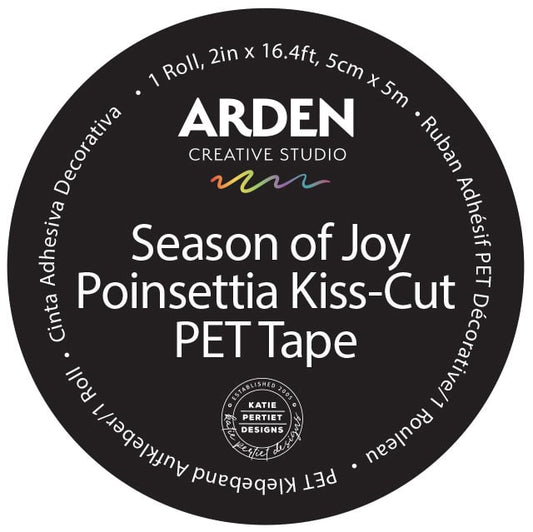 Season of Joy- Poinsettia - Kiss-cut Pet Tape image 0