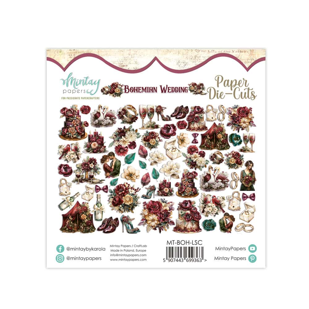 Bohemian Wedding-die cuts image 1