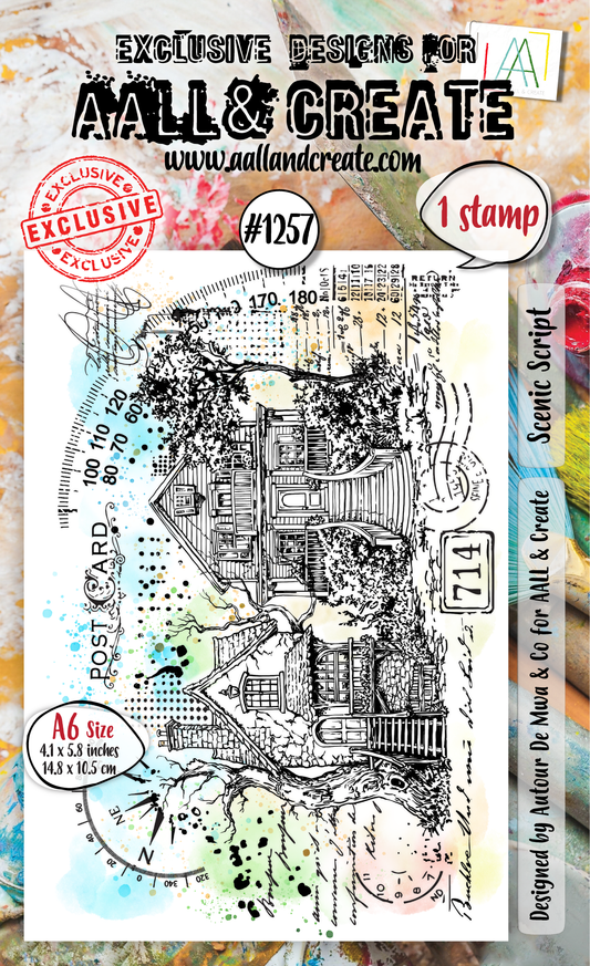 Scenic Script - #1257- Stamp- February 2025 image 0