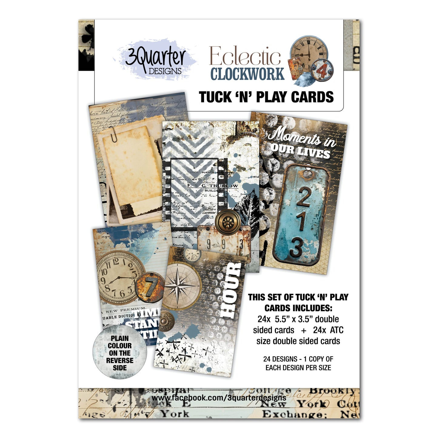 Eclectic Clockwork-Tuck n' Play Cards - May Release image 0