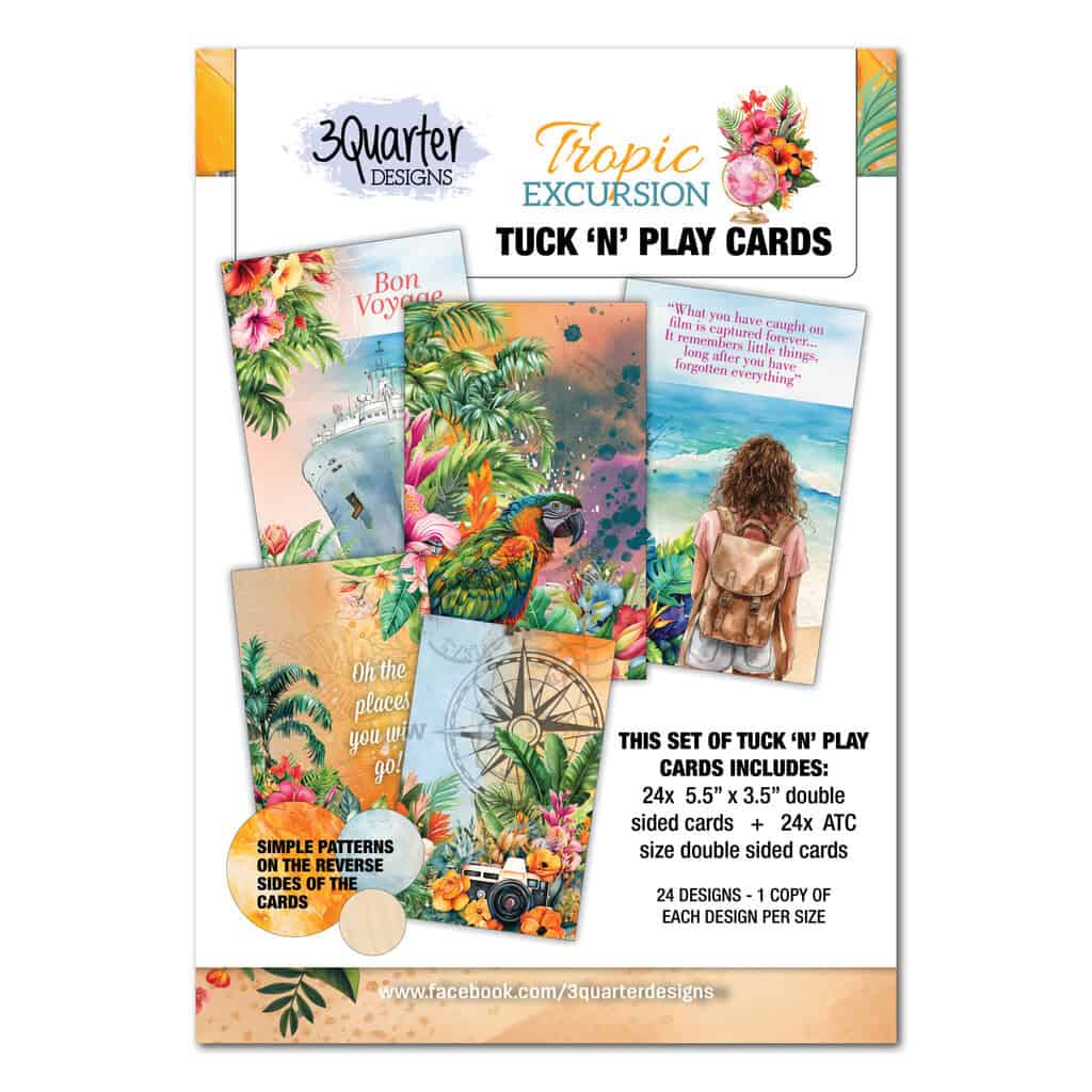 Tropic Excursion Tuck n' Play Cards - November Release image 0