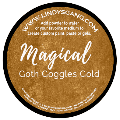 Goth Goggles Gold Magical Jar